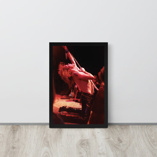 Framed Print: Axl Rose with L.A. Guns October 1984
