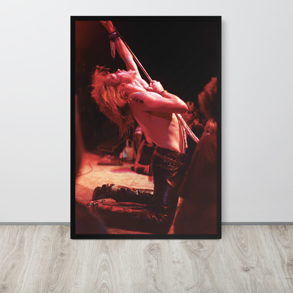 Framed Print: Axl Rose with L.A. Guns October 1984